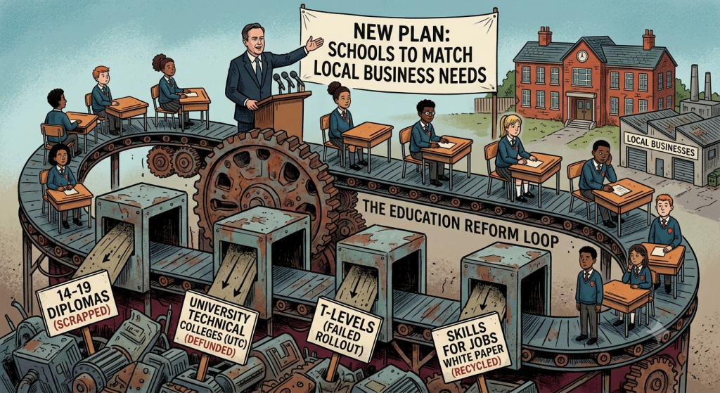 Groundhog Day in UK Education: The 20-Year Illusion of “Local Skills” Reform